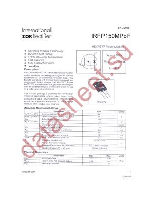 IRFP150MPBF datasheet  